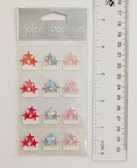 Jolee’s Iridescent Pink & Purple Stars Photo Corners Scrapbooking Stickers