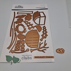 Spellbinders Cutting Dies Picture Perfect Autumn Hello Fall DOML-SEP24 For Cards