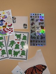 Vintage 80s 90s Sticker Partials & Cut Up Singles Various Brands Years As Is Lot