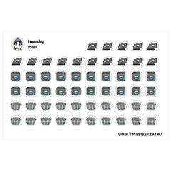 Laundry Planner Stickers – Organize Laundry Chores with Decorative Planner Decal