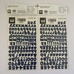 Making Memories Creative Letters Scrapbooking – 7/16″ Dot Navy Blue