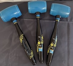 Melody Ross Chip Art Mallet By g.c.d. Studios Teal & Black Hammer-Approx 11”Long