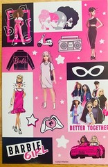 BARBIE STICKERS 2 SHEETS FREE SHIPPING SALE