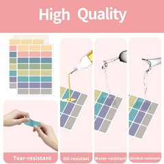 Removable Freezer Labels, 1×2 Inch Color Coding Removable Label for Food Cont…