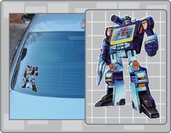 G1 SOUNDWAVE Box Art Vinyl Decal #1 Car Truck Window Transformers Sticker