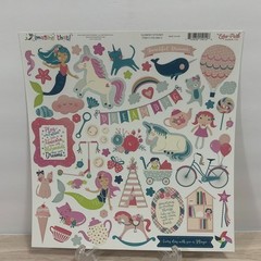Echo Park «Imagine That» Mermaids And Unicorns Single Sticker Sheet
