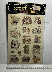 Vintage CELEBRITY Mark 1 SCRATCH & SNIFF STICKERS Chocolate New In Pack