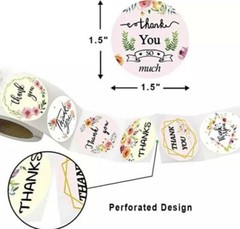 500Pcs 1.5″ Thank You Stickers Thank You For Supporting Small Business Labels
