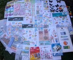 Sticker Lot Arts And Crafts Fish Beach Sports Flowers Hawaii Butterflies