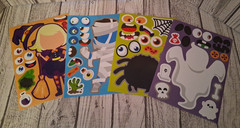 48 Sheet Halloween Stickers Make a Face Sticker for Kids Make Your Own Stickers