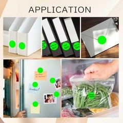 ‎‎1000PCS Fluorescent Green Circle Dot Labels, 1 inch Round Stickers Roll, Ea…