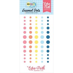 Crafts Enamel Dots EP Sticky Back Sun Kissed Orange Yellow Blue Pink