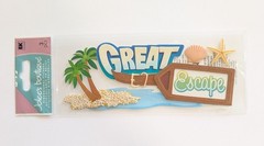 RARE Jolee’s Great Escape Summer Beach Vacation Scrapbooking Title Stickers