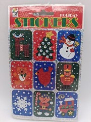 VINTAGE Paper Magic Group Foil Christmas Holiday Winter Stickers NIP NOS