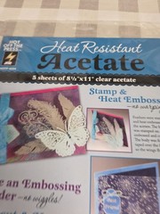 Hot Of The Press Heat Resistant Acetate 5 Sheets 8.5×11 (Paperb)