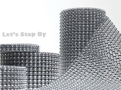 4.5″ 30ft yard Diamond Mesh Rhinestone Ribbon Crystal Wedding Wrap Multi Colors