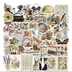 250pcs Scrapbooking Set Stickers Page Corner Design Stamps Vintage Stationery