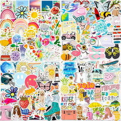 Stickers for Water Bottles 200 Pcs VSCO Sticker Packs Flower and Plant Theme Wat