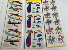 Sandylion Sticker Prismatic & Mylar Set Of 3 Sheets Sealed Retired VTG