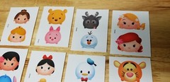 Set of 12 Disney Tsum tsum Vending Stickers, full set of 12 stickers