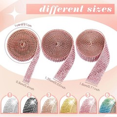 1ROLL Self-Adhesive Crystal Rhinestone Trim Tape Diamond Ribbon Diamante Sticker