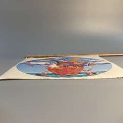 Vintage LISA FRANK Sticker – JUMBO 7.5″ – NOAH’S ARK Unicorn Rainbow Music Duck