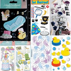 Jolees💜Scrapbooking Stickers Bath Baby Shower 1st Tooth Haircut Stroller Diaper