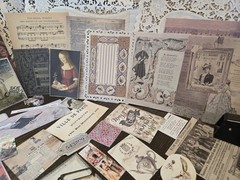 Storyteller Junk Journal Kit Paper Stickers Tags Book Books Stories Reading Read