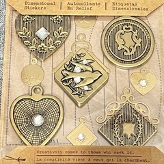 Jolees Botique Dimensional Stickers 9 pcs x 2 packs of Lockets New