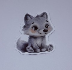 Cute Baby Wolf Animal Sticker Vinyl Decal Journal Wall Fun Art Decor Tc9