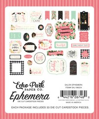 Echo Park SALON Ephemera Die Cut Pieces 33p Fashion SAL196024