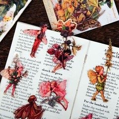 Retro Flower Fairy Elf PET Stickers Junk Journal Planner Scrapbooking Sticker