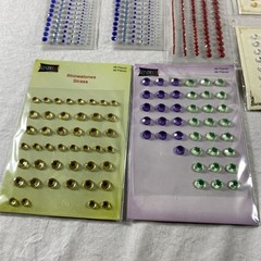 Lot of 13 Stickers Dots & Gemstones Multi Color Crafts Cardmaking Scrapbook