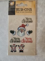 AMERICAN TRADITIONAL DESIGNS Lot of 9 Winter & Christmas Scrapbooking Rub-Ons