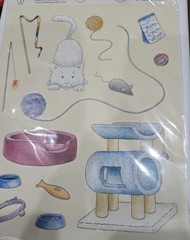 It’s the little things stickers NEW KITTEN toys bed scratching post yarn mouse..