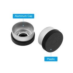 13mm Caps, 100 Pcs Caps Seals Plastic Aluminum Caps, Black