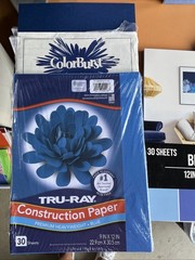 *Bulk* Blue Paper Scrapbooking, Project, Crafting Paper