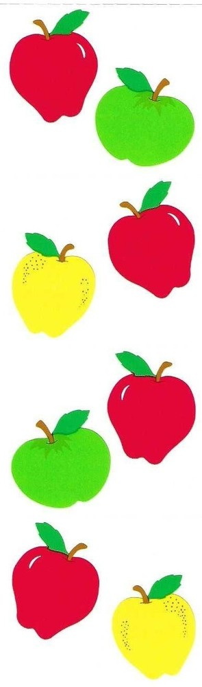 Mrs. Grossman’s Fruit Vegetable sticker sheets 6.5″ X 2″