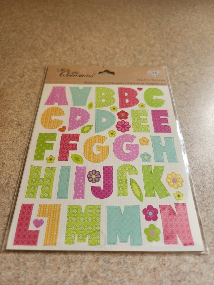 K & Company/Life’s Little Occasions~Spring Alphabet Stickers