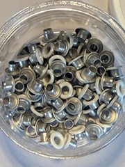 Stampin Up 109 pc WHITE Mini Eyelets 1/8 inch 3mm Hole Embellishment 2002