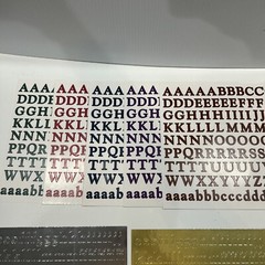 Creative Memories ABC /123 Letter Alphabet Stickers Lot 7 Sheets Colors Classic