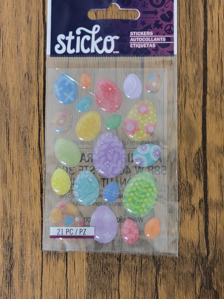Sticko Stickers- Mini Easter Egg Epoxy Stickers