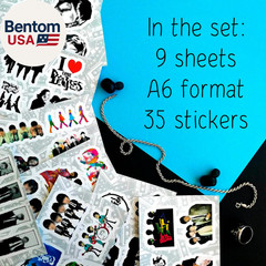 35 Pcs the Beatle Stickers for Adults, the Beatle Gifts, the Beatle Memorabilia