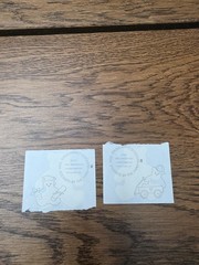 Mrs Grossman Sticker By the Yard Teddy Bears Vintage 1979 Lot Of 2