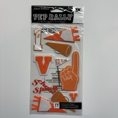 Jolee’s Boutique PEP RALLY 11 Dimensional Stickers School Spirit Orange
