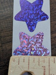 2 Roll/1000pcs Holographic Star Stickers 1 Inch Small Star Decals Glitter School