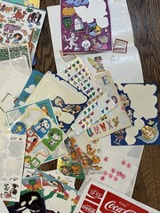 Vintage Lot of 1980s – 1990s Stickers Variety 26 Full Sheets +Many Partials