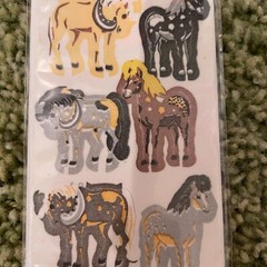 SEALED PACK OF AMSCAN FUZZY HORSE STICKERS- ACID FREE