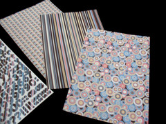 Lot of 4 pkgs.Creative Memories «Confections» Paper Strips Stickers Photo Mats