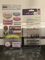 (5) K&Co, Paper House, Recollectons, Soft Spoken GRANDPARENTS THEME Stickers